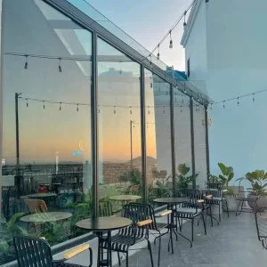 Bàn ghế sắt ngoài trời BGS003