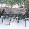Bàn ghế sắt ngoài trời BGS004